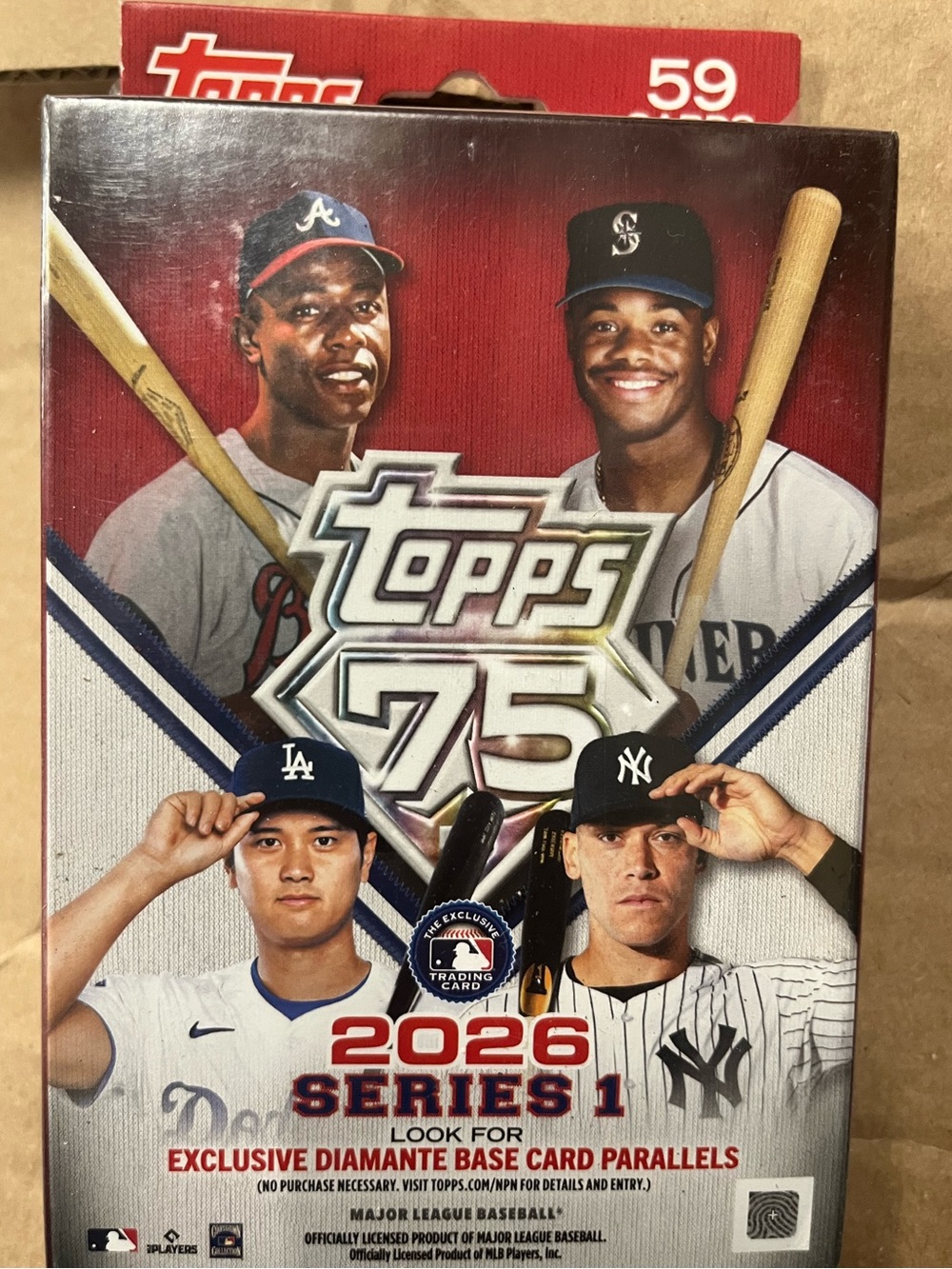 Topps 2026 Series 1 Baseball Card Box - Red/White/Blue